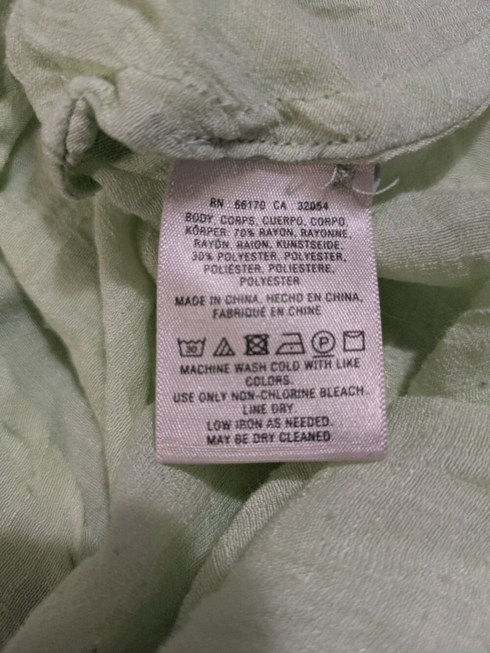 Maeve (Anthropologie) Pastel Green Long Sleeved Sheer Cozy Relaxed Blouse (XL) - Picture 6 of 6